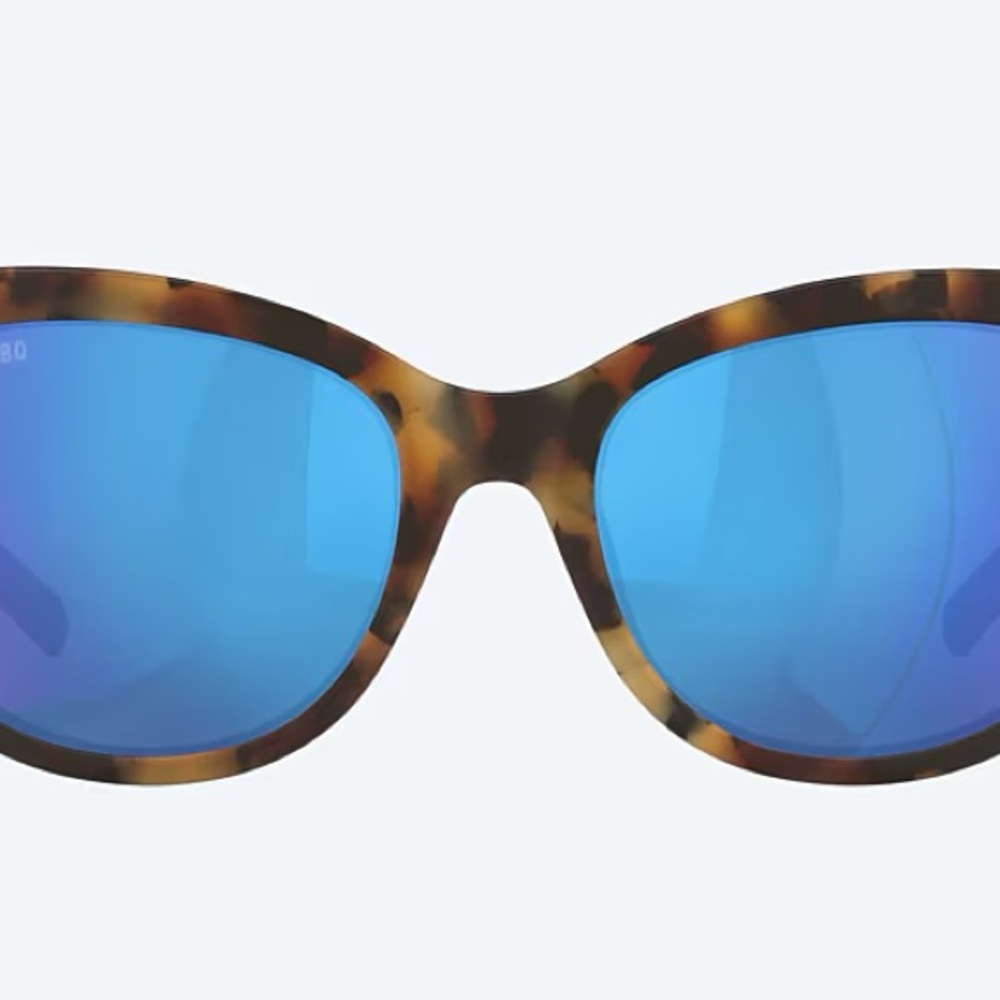 Costa Tortoise Sunglasses with Blue Lenses